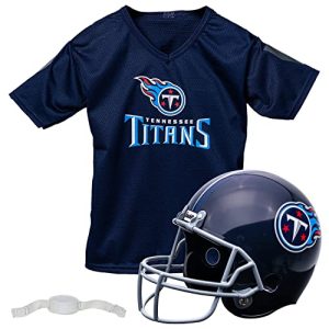 NFL Kids Helmet + Jersey Sets - Youth NFL Team Uniform Sets - Costume Set - Helmet, Jersey + Chinstrap-Medium