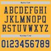Custom Football Jersey Uniform, Gold Collection, Personalized Stitched Printed Team Name, Number for Men Women Youth