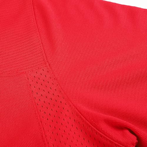 DEHANER Blank Football Jerseys for Men Unisex Workout Fitness Shirts Sports Uniform Casual Outfits