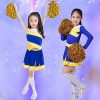 Little Girls' 2 Piece High School Cheerleading Uniform Costume Complete Outfit Cosplay Fancy Dress