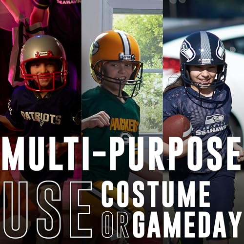 NFL Youth Football Uniform Set for Boys & Girls - Includes Helmet, Jersey & Pants with Chinstrap + Numbers