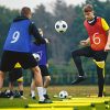 24 Pcs Nylon Mesh Pinnies with Numbers Scrimmage Jerseys for Scrimmage Vest Soccer Bibs for Youth Adult with Carry Bag