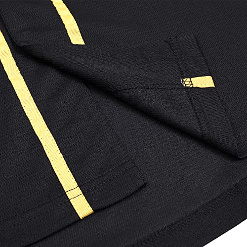 DEHANER Plain Blank Baseball Jerseys for Men Women Adult Hip Hop Hipster Button Down Shirts Sports Uniforms Outfits