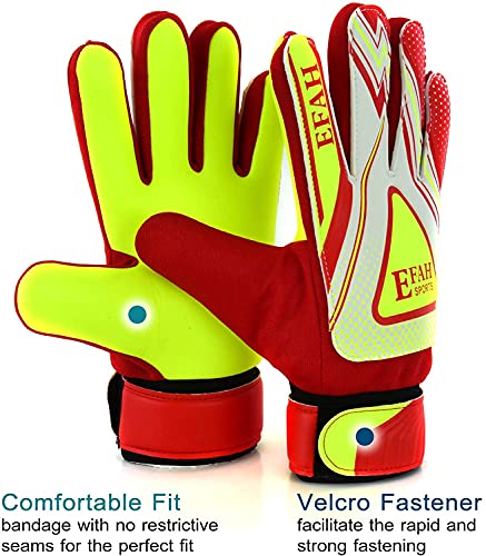 Soccer Goalie Goalkeeper Gloves for Kids Boys Children Football Gloves with Strong Grips Palms
