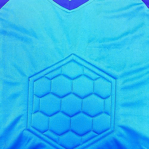 Youth Boys Goalkeeper Soccer Jersey Kids Long Sleeve Soccer Uniform Padded Goalkeeper Shirt Tops