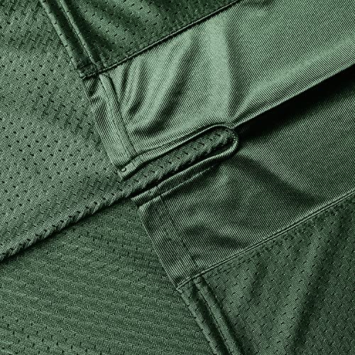 Blank Football Jerseys Mesh Athletic Football Shirt Practice Sports Uniform Black White Jersey