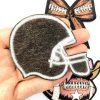 NOIAFZY 9pcs Denim Rugby Element Iron-on Cloth Patches, Embroidered Applique for Rugby Team Uniforms, DIY Backpack Decoration,
